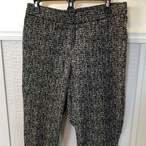 ZOE by ZOE + PHOEBE Stretch Black & White Pants M